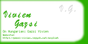 vivien gazsi business card